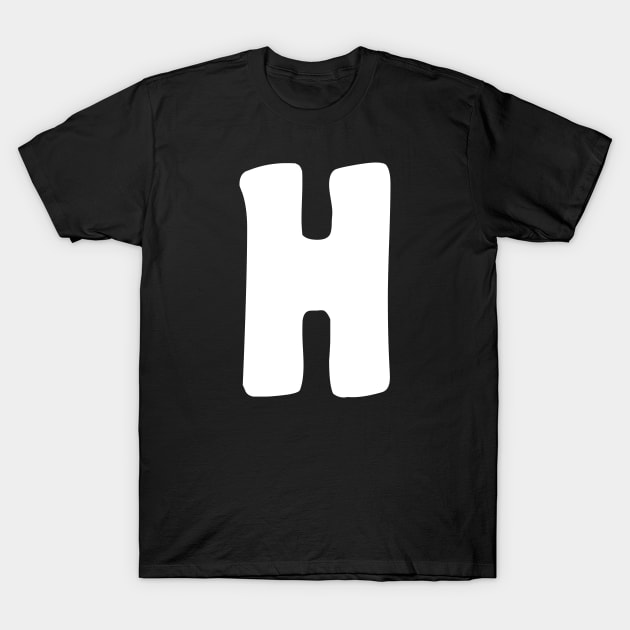 Letter H T-Shirt by Xtian Dela ✅